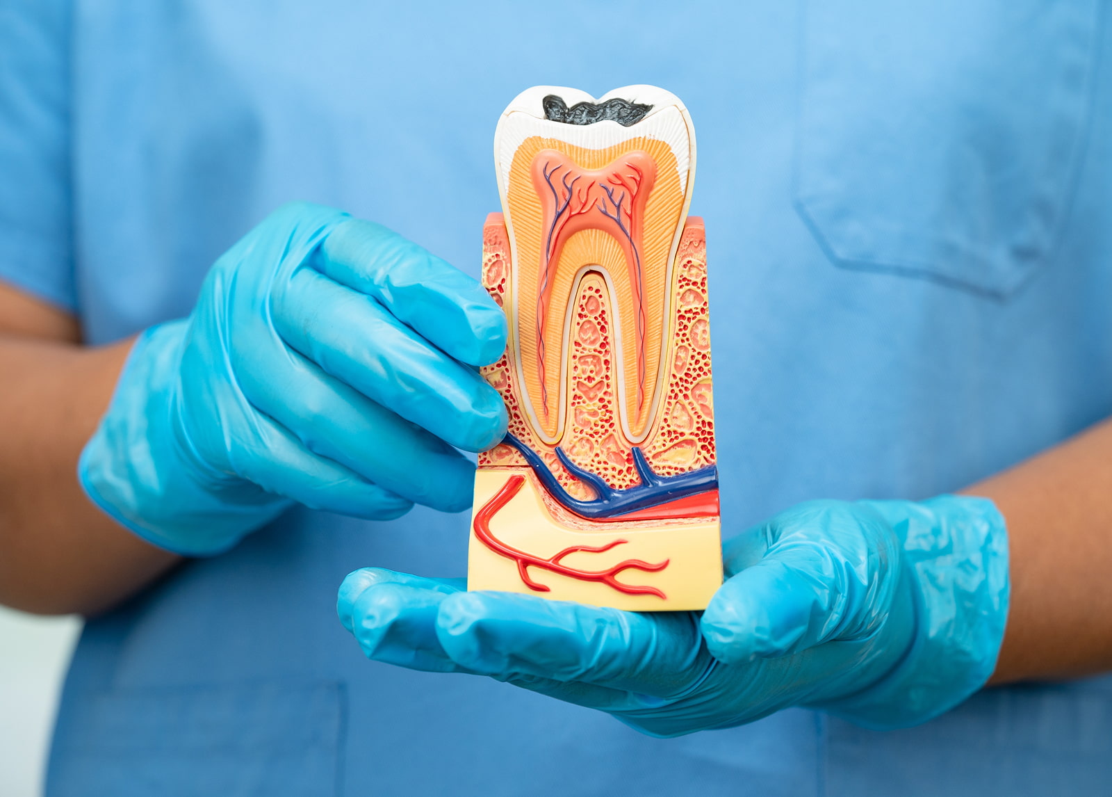 Supportive dental team making root canal treatment easy and calm